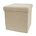 Produktbild Leinen-Aufbewahrungsbox, quadratisch, faltbar (38cm x 38cm x 38cm) (Natur)