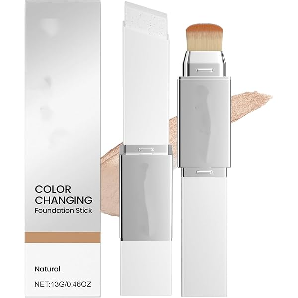 Color Changing Foundation Stick Mit Pinsel – Selbstanpassender Concealer, 13 G, Für Alle Hauttypen