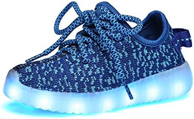 iPretty LED Luminous Shoes Kids Boys Girls Lace Up Trainers Sportswear Casual Spinning Sneaker Couples Shoes [7 Colors]