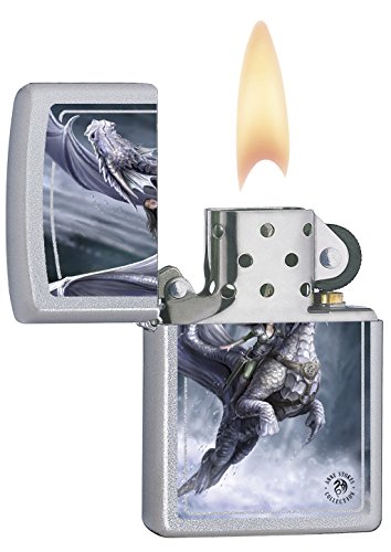 Zippo 16872 Anne Stokes – Satin Finish – Spring 2017 Feuerzeug, Chrom, Silber, 5.8 x 3.8 x 2.0 cm - 2