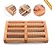Produktbild Hangrui Fußmassagegerät mit Rollen aus Holz, 2 x 5 Rollen, zur Entspannung, gegen Stress und Schmerzen