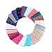 Assorted Colors Women 3-Hook 3 Rows Spacing Bra Extender Strap (20PCS)