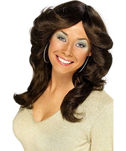 Preisvergleich Produktbild 70s braun Flick Perücke