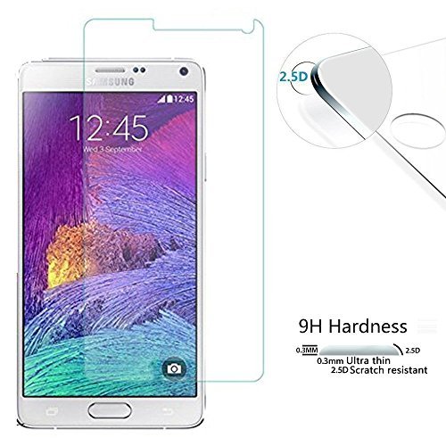 Galaxy Note 4 de Pantalla  PULESEN   2-Pack   Ultra Resistente  2 5D 9H dureza  Samsung Galaxy Note 4 Vidrio Templado Protector de Pantalla Protector de pantalla para Galaxy Note 4