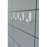 Risingmaber Beyaz 4&rsquo;l&uuml; Yapışkanlı Askılık Kapı Arkası Bornoz Askısı Banyo Mutfak Havlu Askısı MT75BD