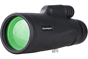 通用 Gonryun 12X50 HD Monokular-Teleskop mit Smartphone-Halter & Stativ Superhelles großes Sichtfeld und FMC-Objektiv mit hoher Vergrößerung BK4 Prisma Vogelbeobachtung Jagd Wandern Sportkonzerte