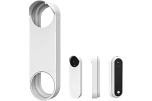 Merrwon Nest Hello Doorbell Cover,Nest Hello Case,Doorbell Case Cover with Full Night Vision Compatible,Silicone Cover Case Doorbell Accessories for Google Nest