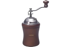 Hario Kopuła młynka do kawy, ceramiczna, brązowa, 11,5 x 8,5 x 21,5 cm