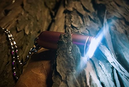 Wuben G341 Mini-Taschenlampe. leistungsstark, 130 Lumen, wasserdicht, wiederaufladbar mit USB, zoombar, 2 Modi, CREE XP-G2 LED, Aluminiumlegierung, Rosa - 6