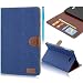 Produktbild Samsung Galaxy Tab A (2016) 10.1 Lederhülle - KingSang Brieftasche Schutzhülle Leder Schale für Samsung Galaxy Tab A (2016) T585N/ T580N (10,1 Zoll) Ledertasche mit Ständer und Kartenfächer Funktion inklusive Eingabestift, Blau