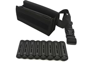 PANDIUI23 Distributeur de pièces en Euro, Sacoche avec Caisse a Monnaie Euro et Billets, Sacoche Banane Serveur, Sacoche Banane Serveur (Distributeur de pièces Noir, 21,5 x 9,5 x 7 cm)