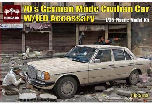 German-made sedan with accessories IDE DIOPARK of diode Park 1/35 70's