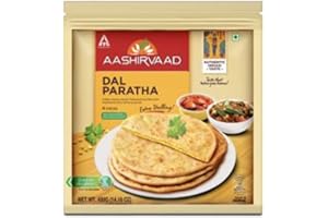 veenas Aashirvaad Dal Paratha | 400G |Dal Stuffed Paratha | Flat Bread Dish | Breakfast Food | Ready to Eat | 100% Fresh | Indian Origin