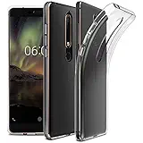 Tech Attires Nokia 6.1 Transparent Ultra Protection Rubberised Crystal Clear Back Phone Cover for Nokia 6.1