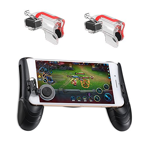 Preisvergleich Produktbild LB Trading Mobile Game-Controller, verstellbar, Sensitive Survival Game Trigger, Joystick Halter, Handgriff für iPhone iOS Android
