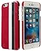 Produktbild 3Q iPhone 6 Hülle iPhone 6S Hülle Luxus Klasse Handy-Hülle Etui in hochwertigen Top Premium Leder-Optik Schweizer Premium Design und Verpackung Handy-Tasche Cover Rot-Weiss-Schwarz