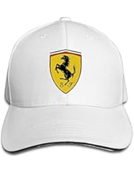 yhsuk Ferrari Sandwich Peaked Hat/Cap White