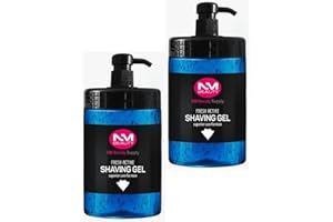 NM BEAUTY NMB Shaving Gel | Face Fresh 1000ml for Barbers 2pcs