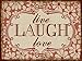 Produktbild 1art1 75192 Inspiration - Live Laugh Love Poster Blechschild 35 x 26 cm