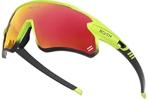 SCVCN Polarizadas Gafas de Ciclismo con 3 Lentes Intercambiables Hombres Mujeres Bicicletas