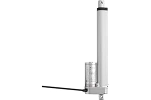 AUTTGINN Motore lineare da 500 N, 20 mm/s, 200 mm, 12 V, DC Linear Actuator, motore elettrico a cilindro per auto, mobili, camper, apriporte, agricoltura industriale, vasi, ecc