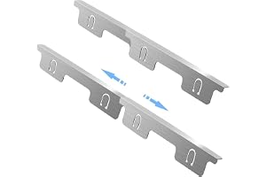 Azonee 2 Pcs Stove Counter Gap Cover, Stainless Steel Gap Cover, Retractable Stove Trim Kit, Oven Side Gap Filler, Stove Guards, Heat Resistant and Easy to Clean, Adjustable Length13.8" to 27.5"