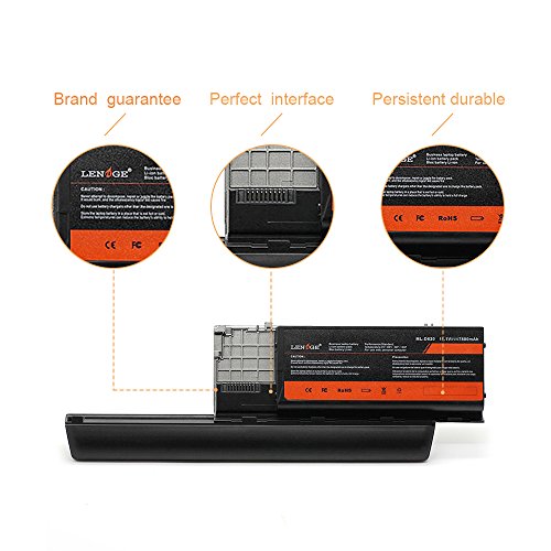 LENOGE Hochleistung Li-ion Akku Ersatz Laptop Batterie Für Dell Latitude D620, D630, D630 ATG, D630 UMA, D630c, M2300, 310-9080, 312-0383, 312-0386, 312-0653, 451-10298, 451-10422, TC030 11.1V 7800mAh - 6