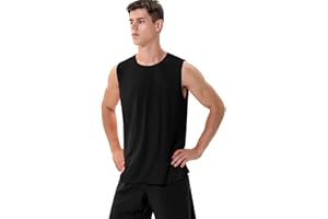 Zengjo Mens Vest Tops Running Sports Quick Dry Gym Tank Top Sleeveless T Shirt Moisture Wicking