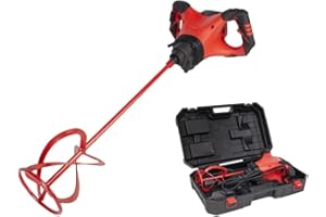 RUBI 26974 |Mezclador Eléctrico 1800W | Mezclado de Adhesivos, Cementosos, Resinas, Pinturas …| Evita creación de burbujas y/o grumos | RUBIMIX-9 SUPERTORQUE + MALETA| 230V 50/60Hz