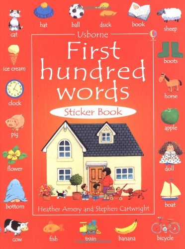 First 100 Words in English Sticker Book livre