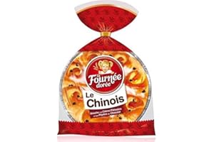 La Fournée Dorée Le Chinois Brioche à la Crème Pâtissière et aux Pépites de Chocolat 500g (lo