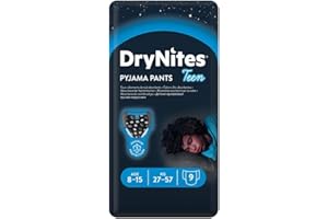 Lot de 9 caleçons jetables Huggies DryNites - Pour garçon de 8 à 15 ans