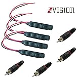 ZVision CCTV MIC and Connector for Sound Recording in DVR. 4 pcs Microphone and 4 pcs Connector RS.350 (65.00% Off) - Amazon