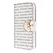 Price comparison product image SmartLegend PU Leather Case for Microsoft Nokia Lumia 640 XL 3D Relif Bling Diamand Decoration Shining Crystal Fashion White Wallet Pocket Flip Cover Cell Phone Hoslter with Magnet Closure and Card Slots Holster Bookstyle Stand Function Protective Cover - Pearl