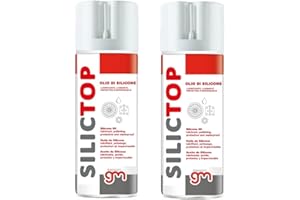 MAGAZZINI GM MagazziniGM SILICTOP, Olio di Silicone Spray Multifunzione, Lubrificante Tapis Roulant, Protezione Idrorepellente, Antistatico, per Meccanica e Guarnizioni, 400ml (2)