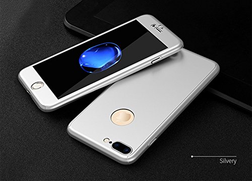 C.N. Cover iPhone 7 Plus - Coperchio Anteriore Ultra Sottile A 360 ° Custodia Protettiva Completa + Pellicola Trasparente di Protezione Schermo