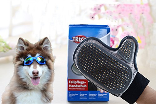 Preisvergleich Produktbild Cutepet Fellpflegehandschuh Fellpflege Und Massage Handschuh Bürste Handschuh Haustier Pflegenbürste Tierhaar Massage Grooming Bürsten 10Pcs AM-0021