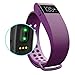 Produktbild new-silk Road ID105 Fitness Tracker mit Herzfrequenz Monitor + Sleep Monitor + Schrittzähler + Touch Display Wasserdicht Aktivität Passform Armbanduhr, Bluetooth Sync Smart Armband für iPhone Samsung LG Nexus Sony HTC OnePlus, Sport Workout -