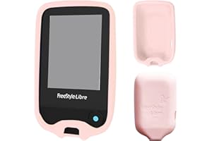 AOIBEELY Funda Abbott Freestyle Libre 1or 2, Silicone para Material Antideslizante, Funda Protectora para Medidor de Glucosa Ensangre Ajsute Perfecto - ROSE
