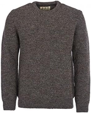 Tweed Mens Barbour Men's New Tyne Crew Neck Jumper - Derby Tweed - XXL