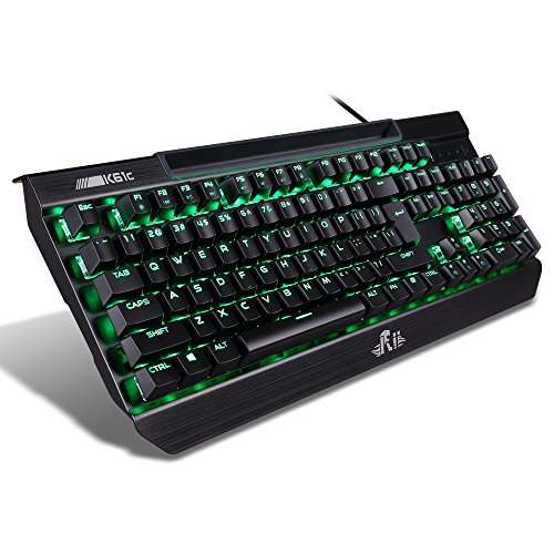 Preisvergleich Produktbild Rii K61C Mechanische Gaming-Tastatur, Rot LED BeleuchtungDeutsches QWERTZ Layout