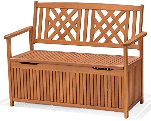 Robert Dyas 2-Seater Garden Fence Bench with Storage
