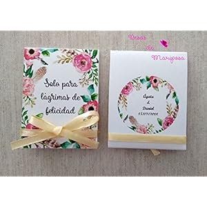 50 Stück Glücksträne für Hochzeiten, Hochzeitsgäste Taschentücher