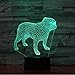 Produktbild Kreative 3D Setzen Modellierung 7 Farben Ändern Tier Hund Tischlampe Atmosphäre Nachtlicht Wohnkultur Licht Geschenke