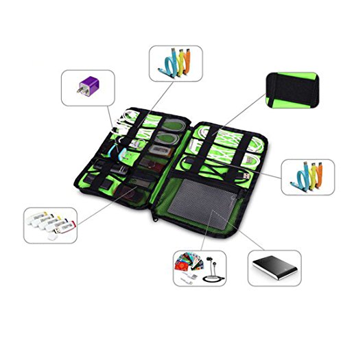ruifu Universal Kabel-Organizer Elektronik Zubehör Fall USB Drive Shuttle Bag schwarz - 2