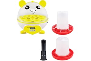 PAIDUOJI Home Use Inkubator Automatische Temperaturregelung Digitale Mini-Eierbrut Automatische Temperaturregelung Brut für Hühner, Enten, Vögel (9eggs)