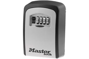 Master Lock Scatola di blocco a parete, Scatola di blocco a parete esterna per chiavi di casa, Cassaforte chiave con serratura a combinazione, 5401EC