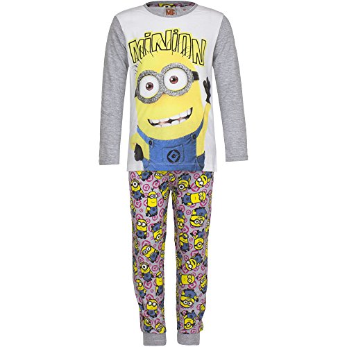 Universal Studios -  Pigiama Due Pezzi - Ragazza Grigio 8 Anni