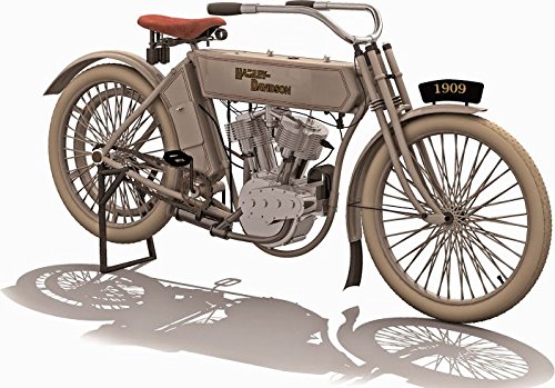 Harley Davidson 1909 Twin 50 V-Twin Escala 1:18