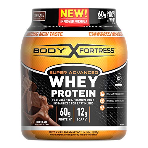 Body Fortress Super Advanced Whey Protein Powder, Chocolate, 2 Pound